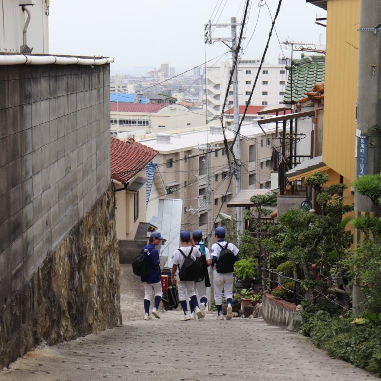 長田区の坂の写真